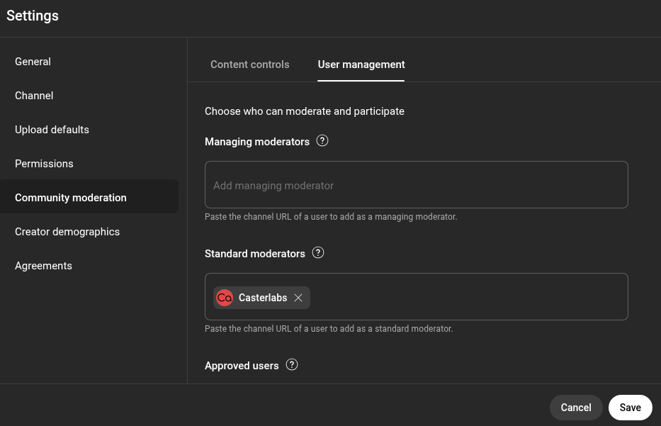 YouTube Settings