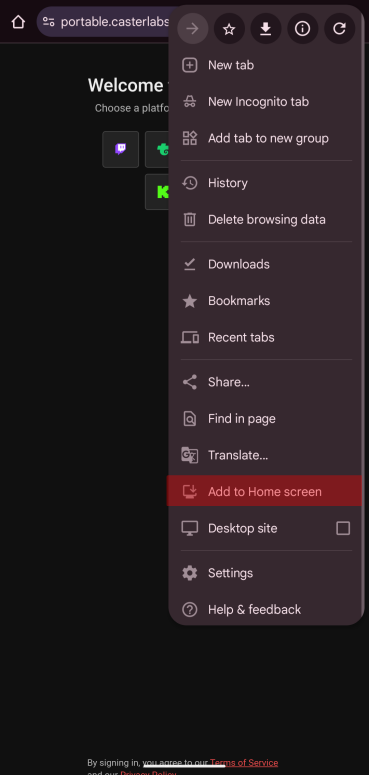Adding Caffeinated Portable