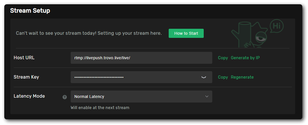 Trovo Dashboard